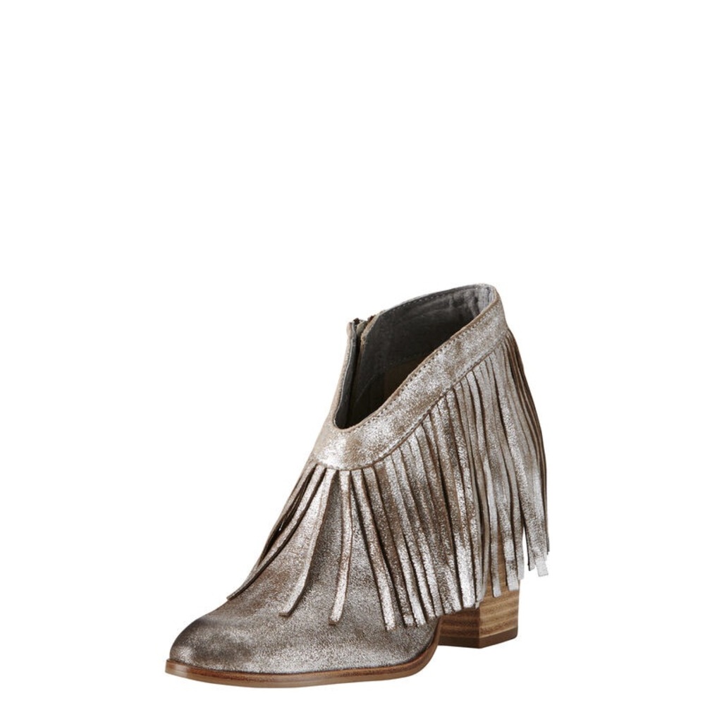 Ariat Unbrindled Layla metallic fringe western boots size 10